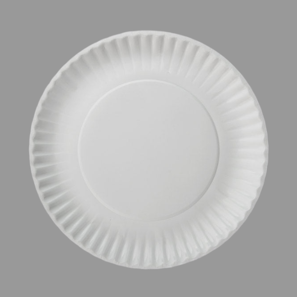 GJ7 - 9" Coated Paper Plate, White [1000/Case]