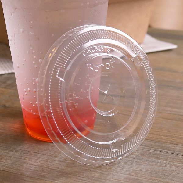 Flat Lids For 12oz - 24oz PET Cups  [1,000/Case]