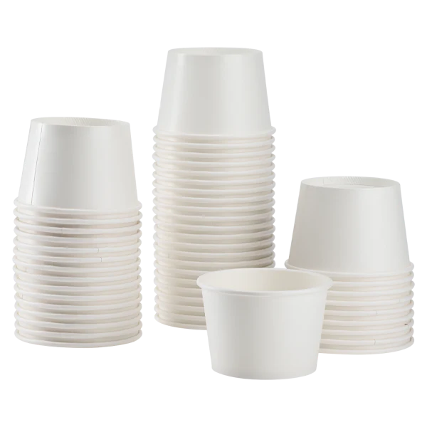 Karat C-KDP8W - 8 oz White Paper Food Cup [1,000/Case]