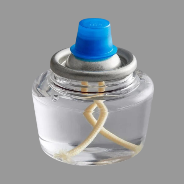 Leola Candle 10 Hour "Smokeless" Clear Liquid Candle Fuel Cartridge [144/Case]