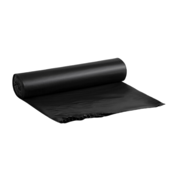 Karat 55-60 Gallon Can Liner, Black 1.5 Mil [100 Pack]
