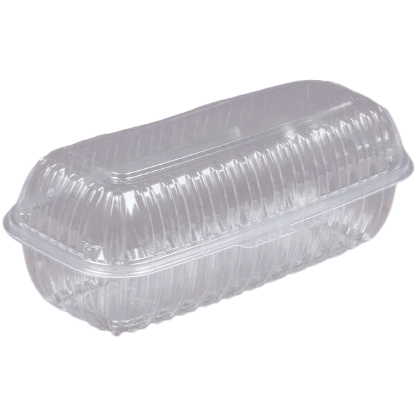 Dart C99HT1 ClearSeal 9 7/8" x 5" x 3 1/2" Hinged Lid Plastic Hoagie Container [200/Case]