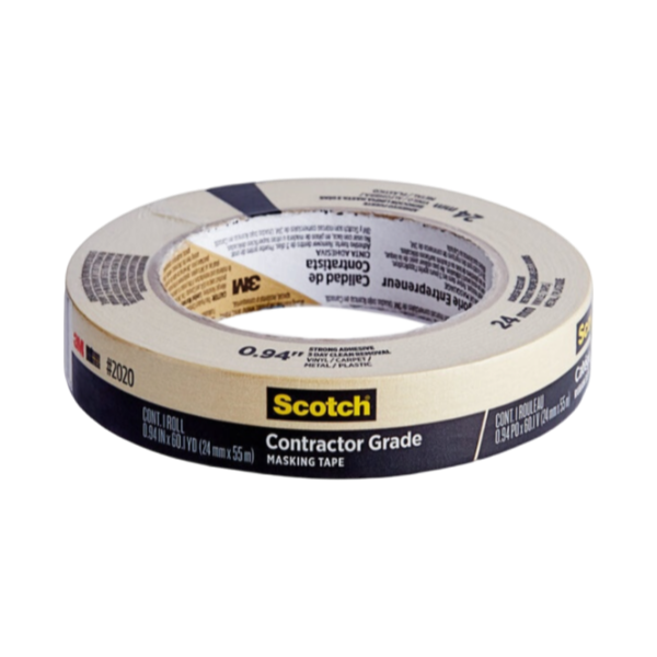 3M Scotch 15/16" x 60 Yards Contractor Grade Masking Tape 2020 [9 Pack]