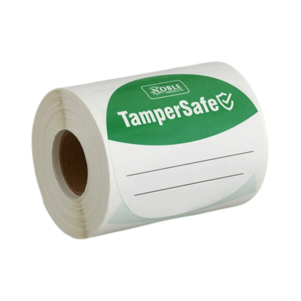 Tamper Evident Green Label Roll 3" [Customizable]