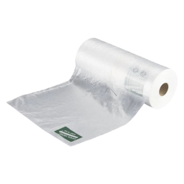 12" x 20" Plastic Produce Bag on a Roll - 4/Case