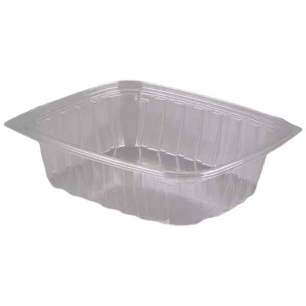 Dart C24DER ClearPac 24 oz. Clear Rectangular Plastic Container - 504/Case