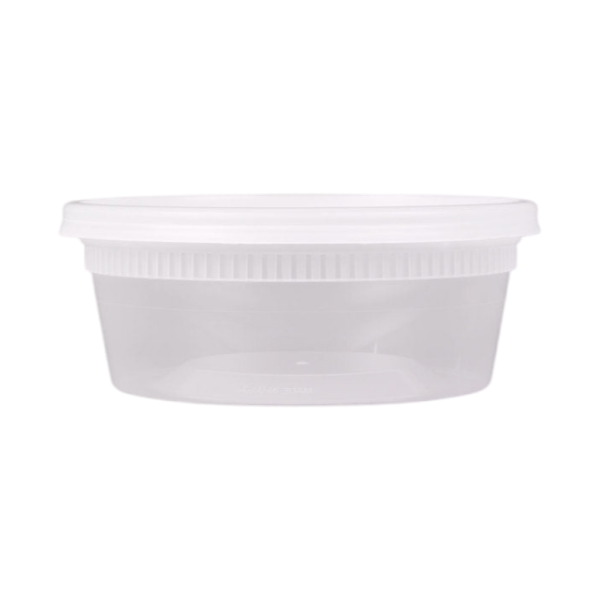 YL2508 - 8 oz Pactiv Microwavable Deli Containers with Lids [240/Case]