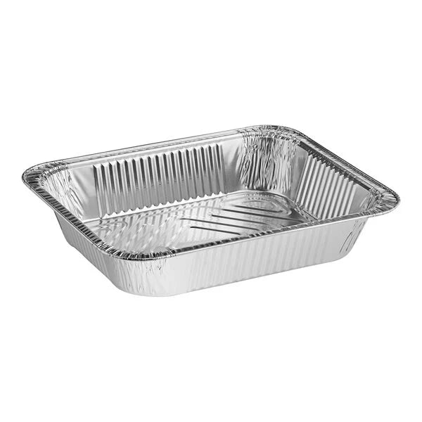 Standard Duty Half Size Deep Foil Steam Table Pans 2 9/16" Depth [100 Pack]