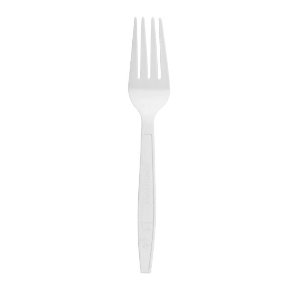 Karat PLA Medium-Heavy Weight Compostable Fork, Natural [1,000/CS]