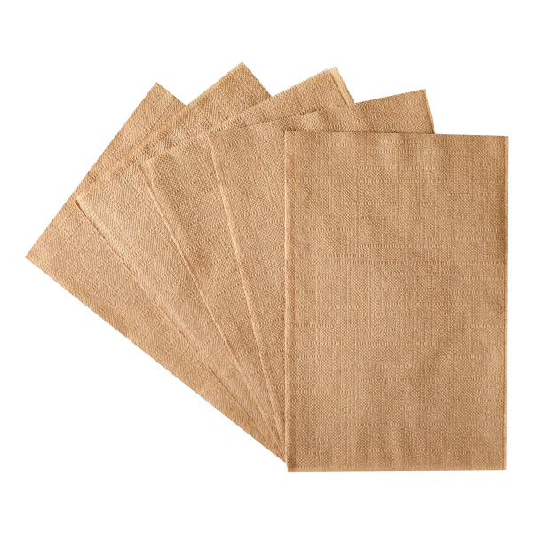 Karat 8" x 6.5" Interfold Dispenser Napkins, Kraft [6,000/Case]