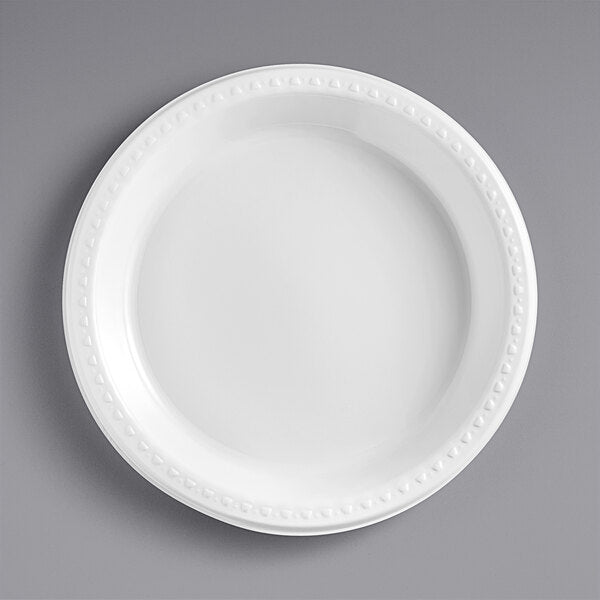 Karat 9" Microwaveable Mineral-Filled PP Plate, White [500/Case]