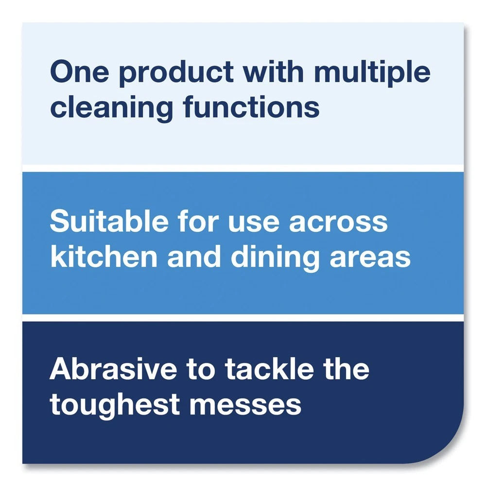 Tork 13" x 21" 2-in-1 Scouring and Cleaning White Food Service Towel - 120/Case