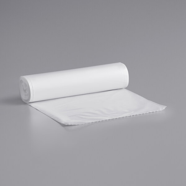 Karat 55-60 Gallon Clear Can Liners, 17 Micron [25/8 Rolls]